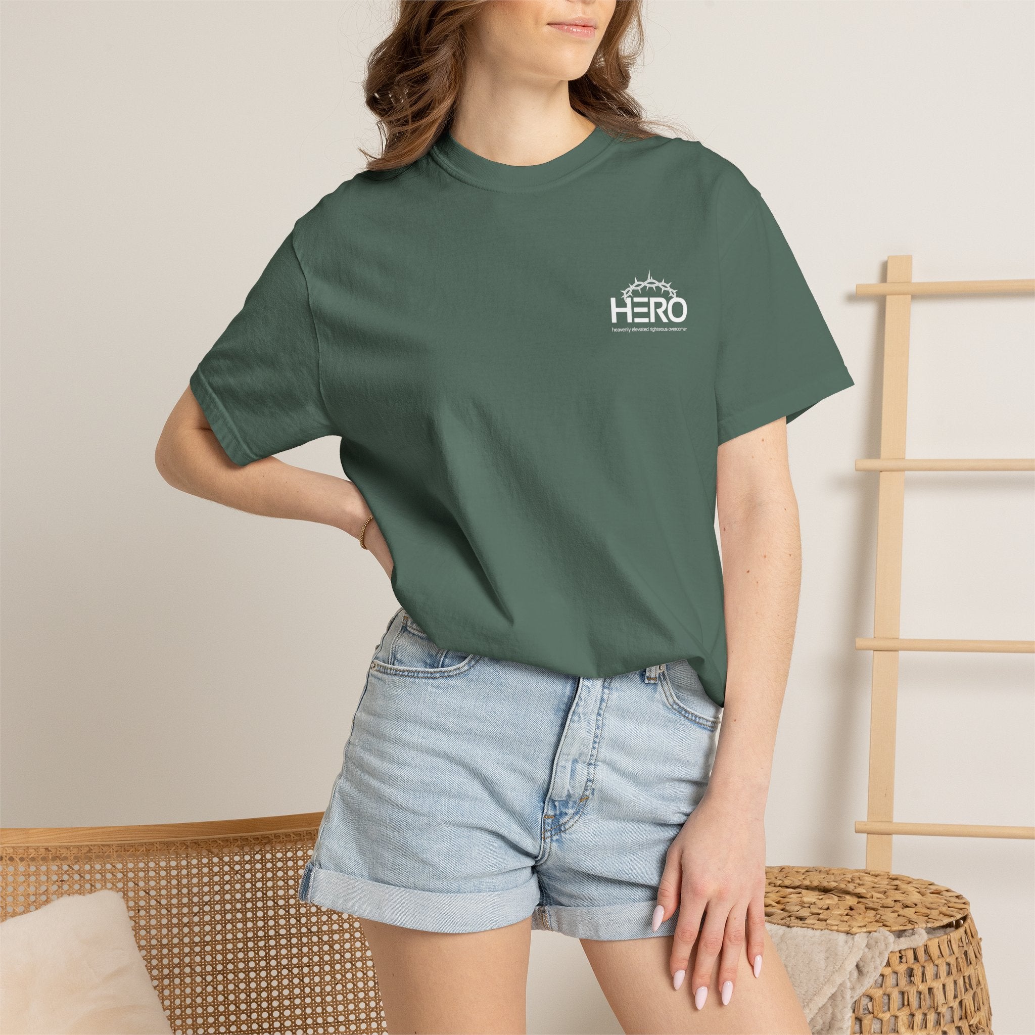 HERO Jesus is the main attraction Christian T-Shirt — "The HERO Steps Out" Faith Tee