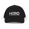HERO Trucker Cap — "the HERO steps out" Christian Snapback (Heavenly Elevated Righteous Overcomer)