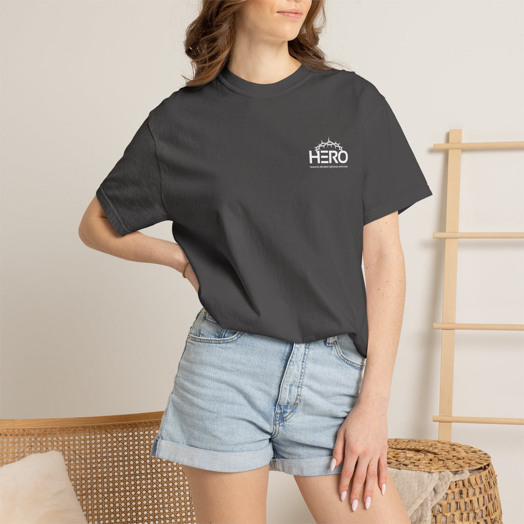 HERO Jesus is the main attraction Christian T-Shirt — "The HERO Steps Out" Faith Tee