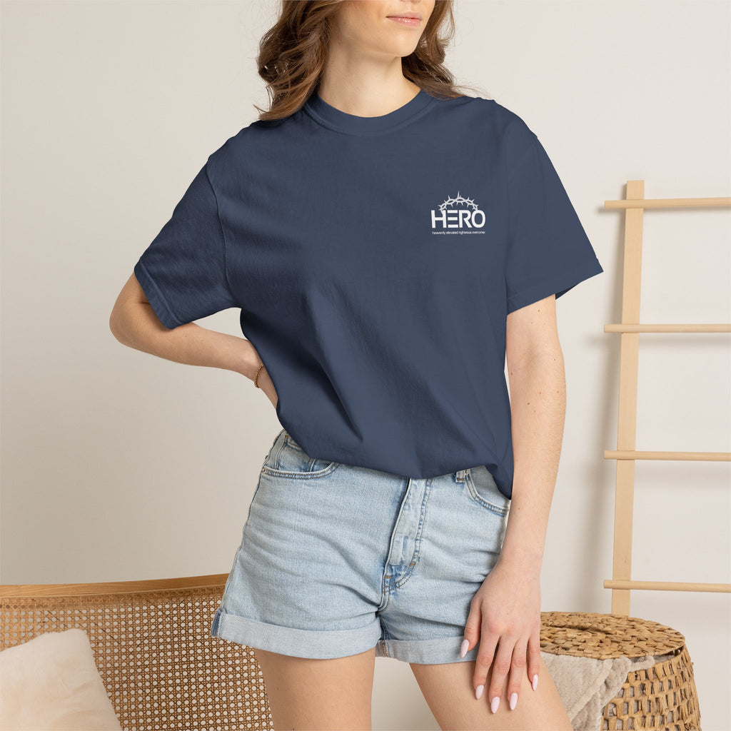 HERO Jesus is the main attraction Christian T-Shirt — "The HERO Steps Out" Faith Tee