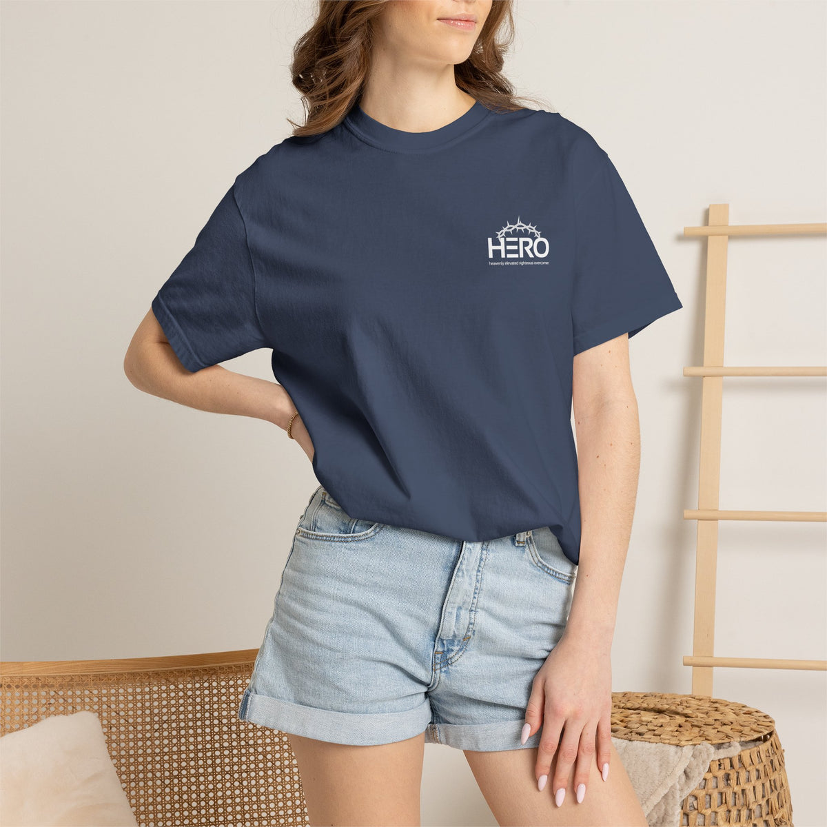 HERO Jesus is the main attraction Christian T-Shirt — "The HERO Steps Out" Faith Tee