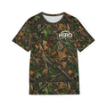 Hero Steps Out Camo T-Shirt — Men's Sports Jersey (The HERO: Heavenly Elevated Righteous Overcomer)