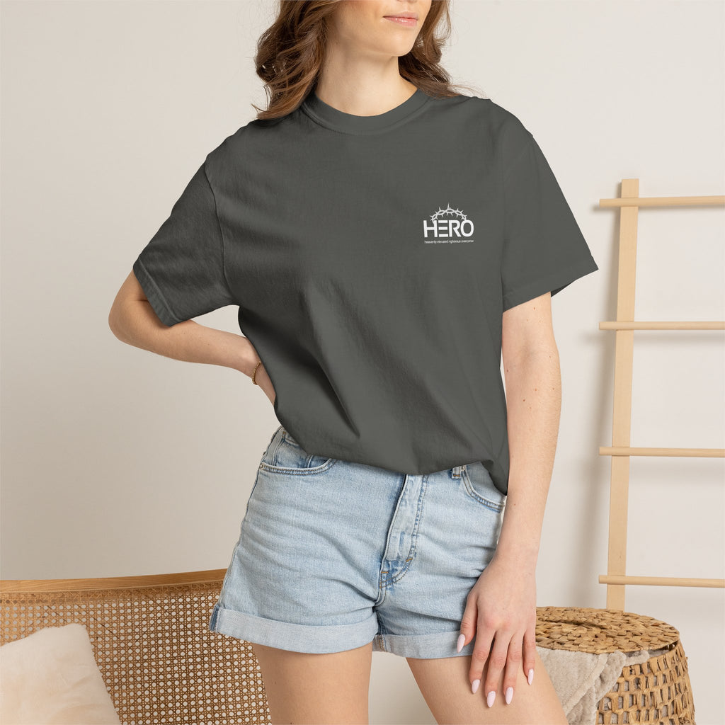 Christian 'Some Superheroes Wear a Cape, Mine Wore a Crown of Thorns' T-Shirt — HERO (Heavenly Elevated Righteous Overcomer)