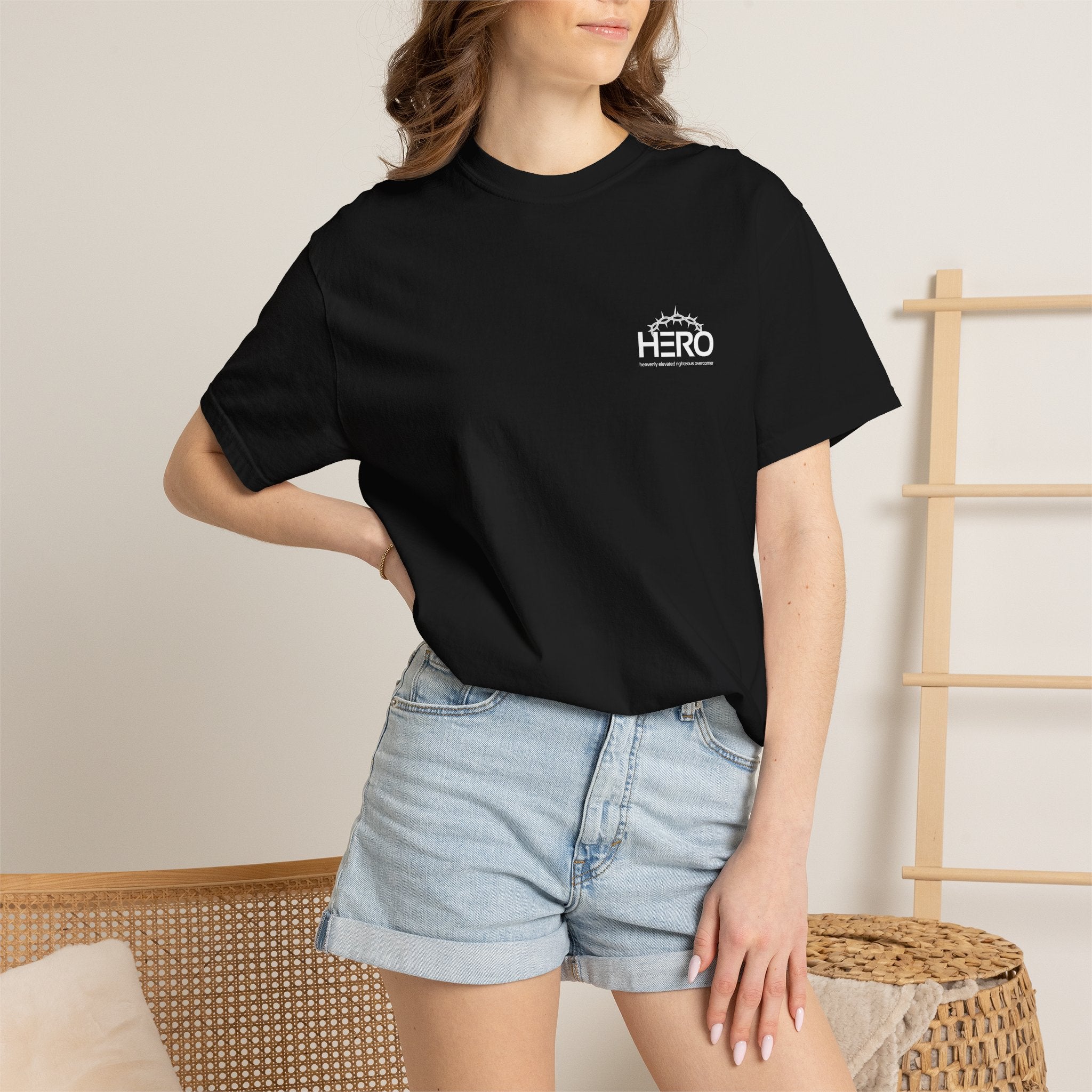 Christian 'Some Superheroes Wear a Cape, Mine Wore a Crown of Thorns' T-Shirt — HERO (Heavenly Elevated Righteous Overcomer)