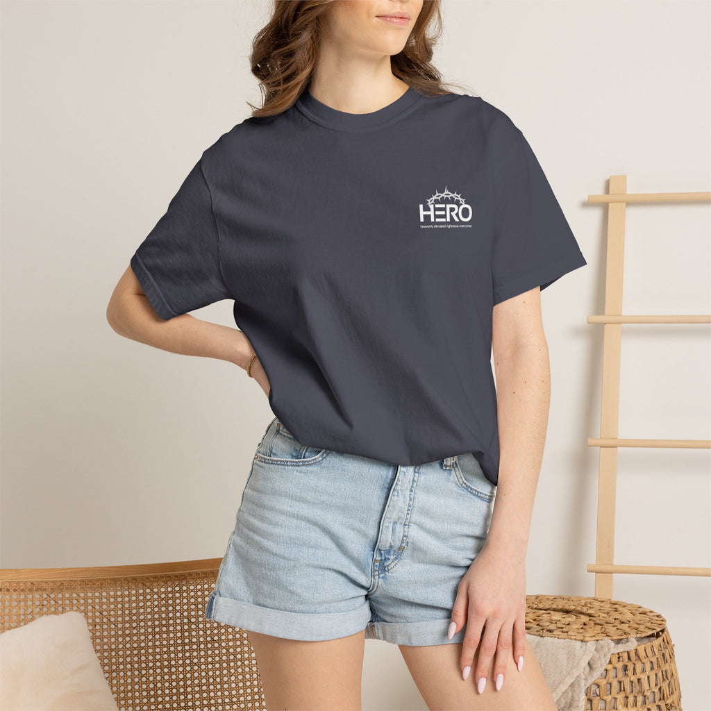 HERO Jesus is the main attraction Christian T-Shirt — "The HERO Steps Out" Faith Tee